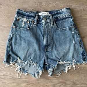 Abercrombie & Fitch Curve Love Mom Short High Rise